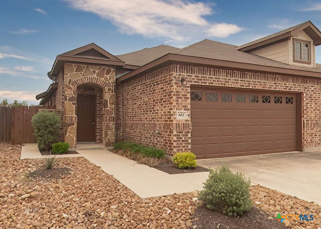 a front view of a house