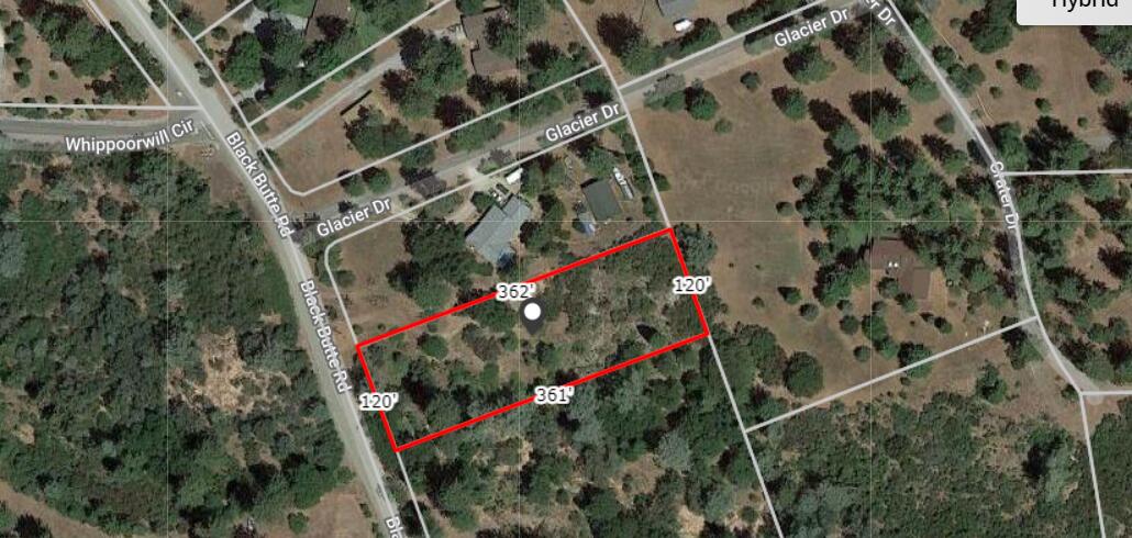 Lot 21 Black Butte Rd. Hybrid Map