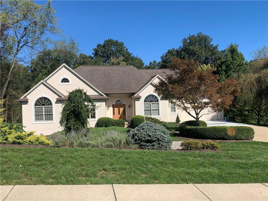 WELCOME TO 123 HIDDEN VALLEY ROAD   Features hardwood floors, recessed lighting, and is wired for surround sound on first floor.