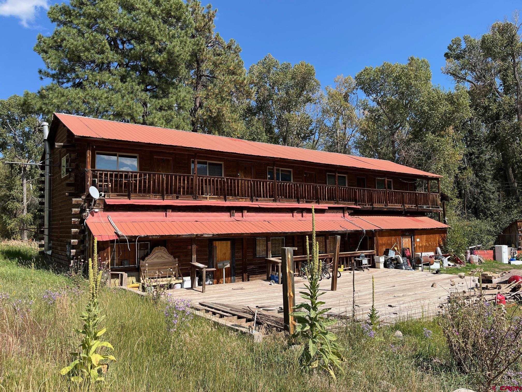 a view of a house with roof deck