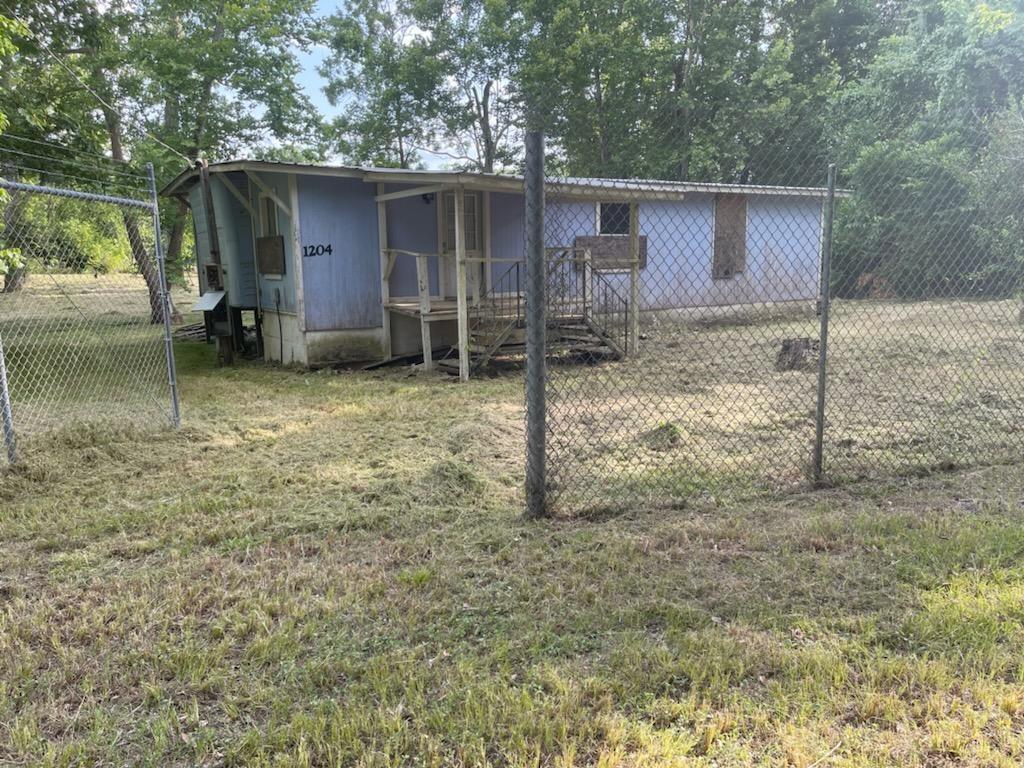 a backyard of a house