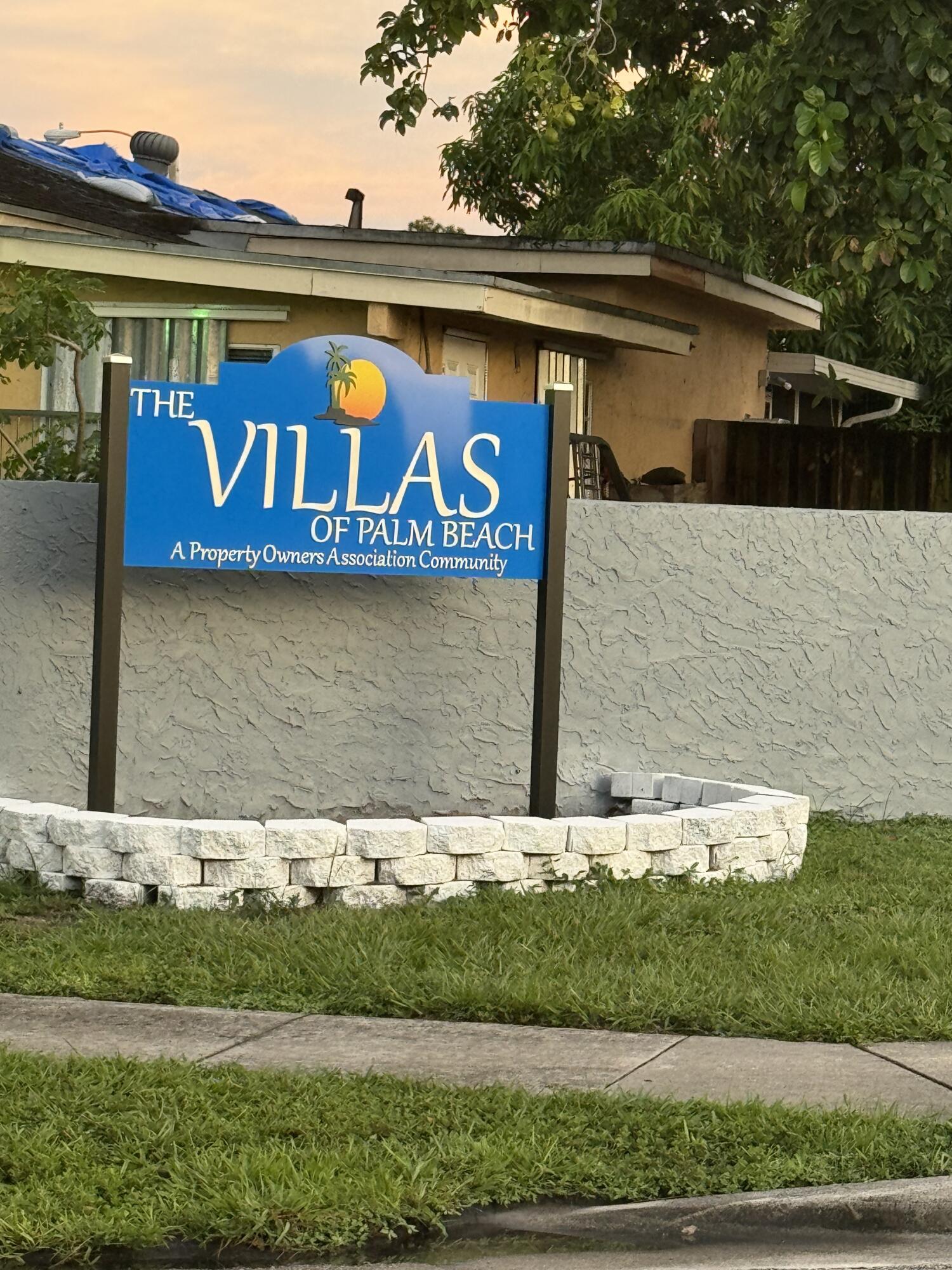 a view of street with sign