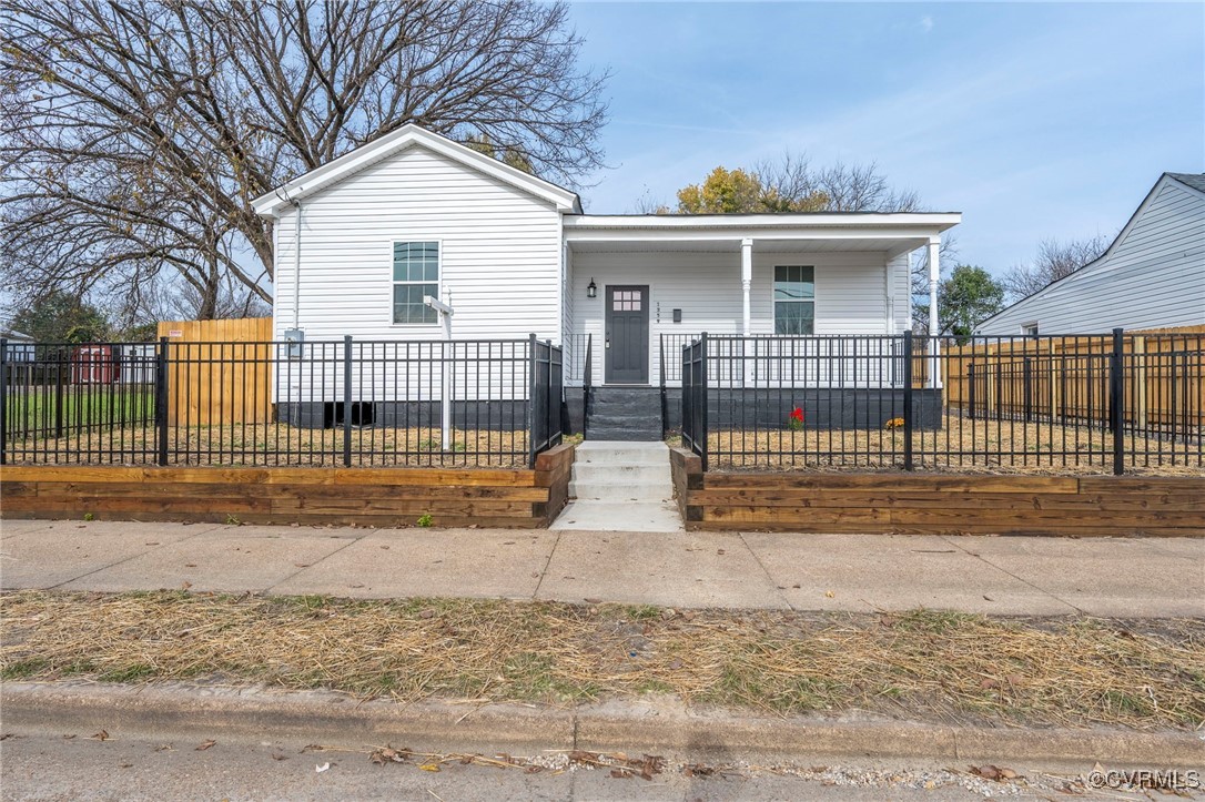 View of bungalow