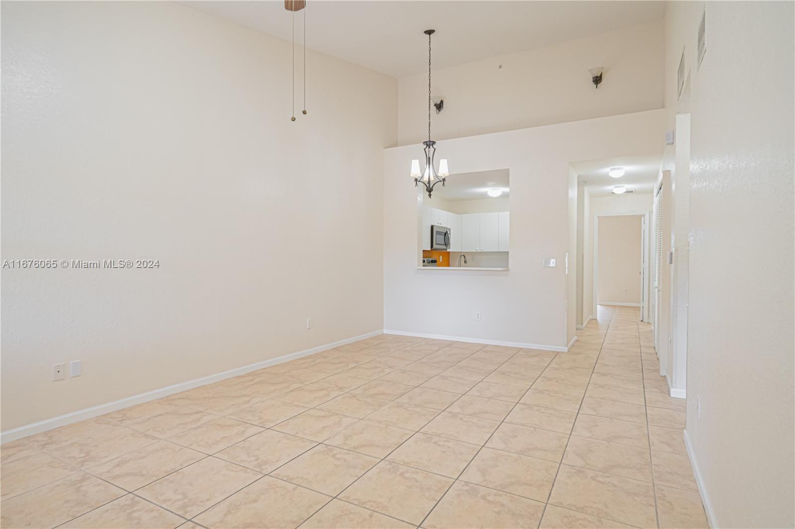 a view of a big room with wooden floor