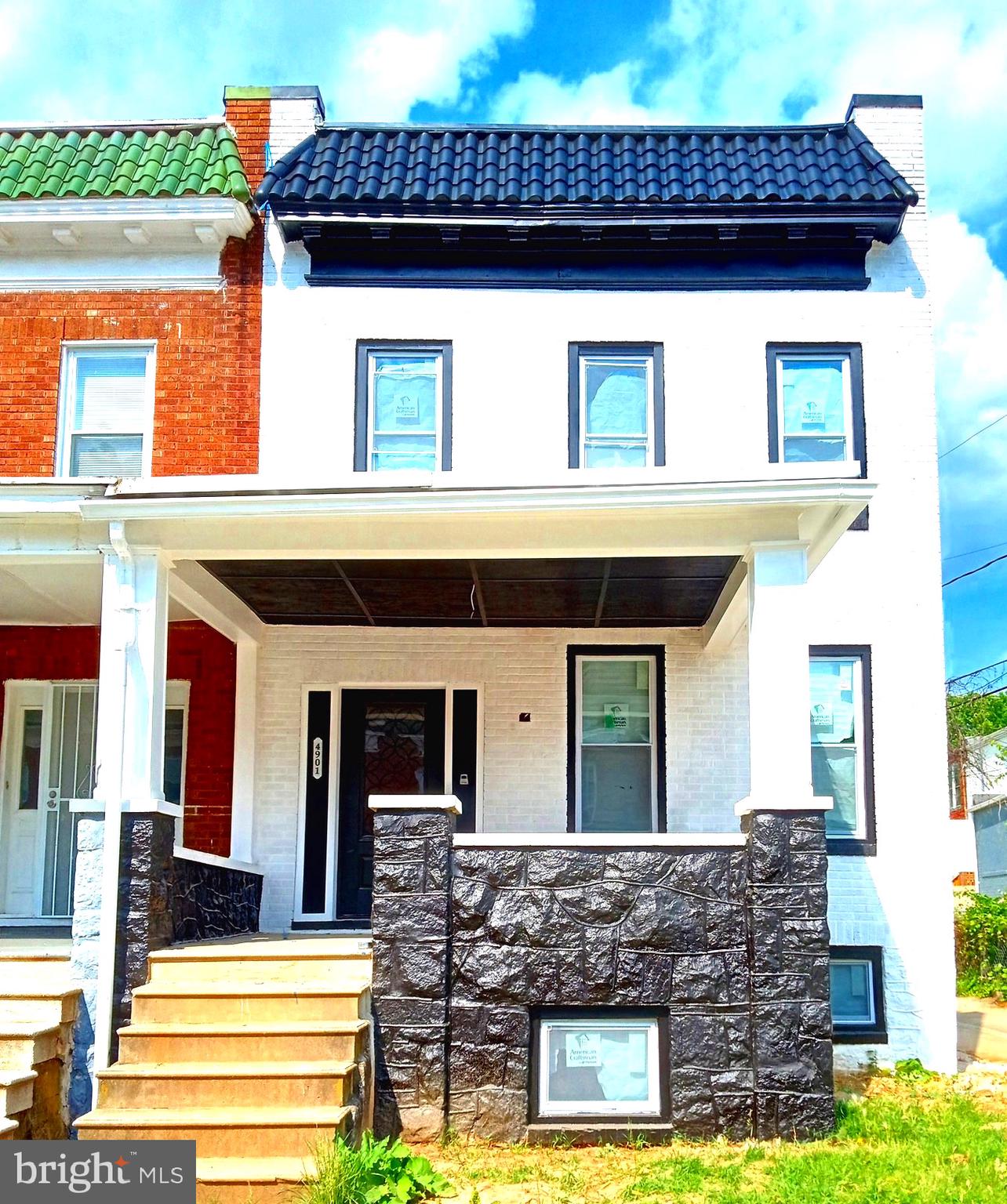 a front view of a house