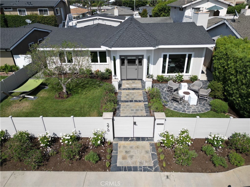 front view of house with a yard