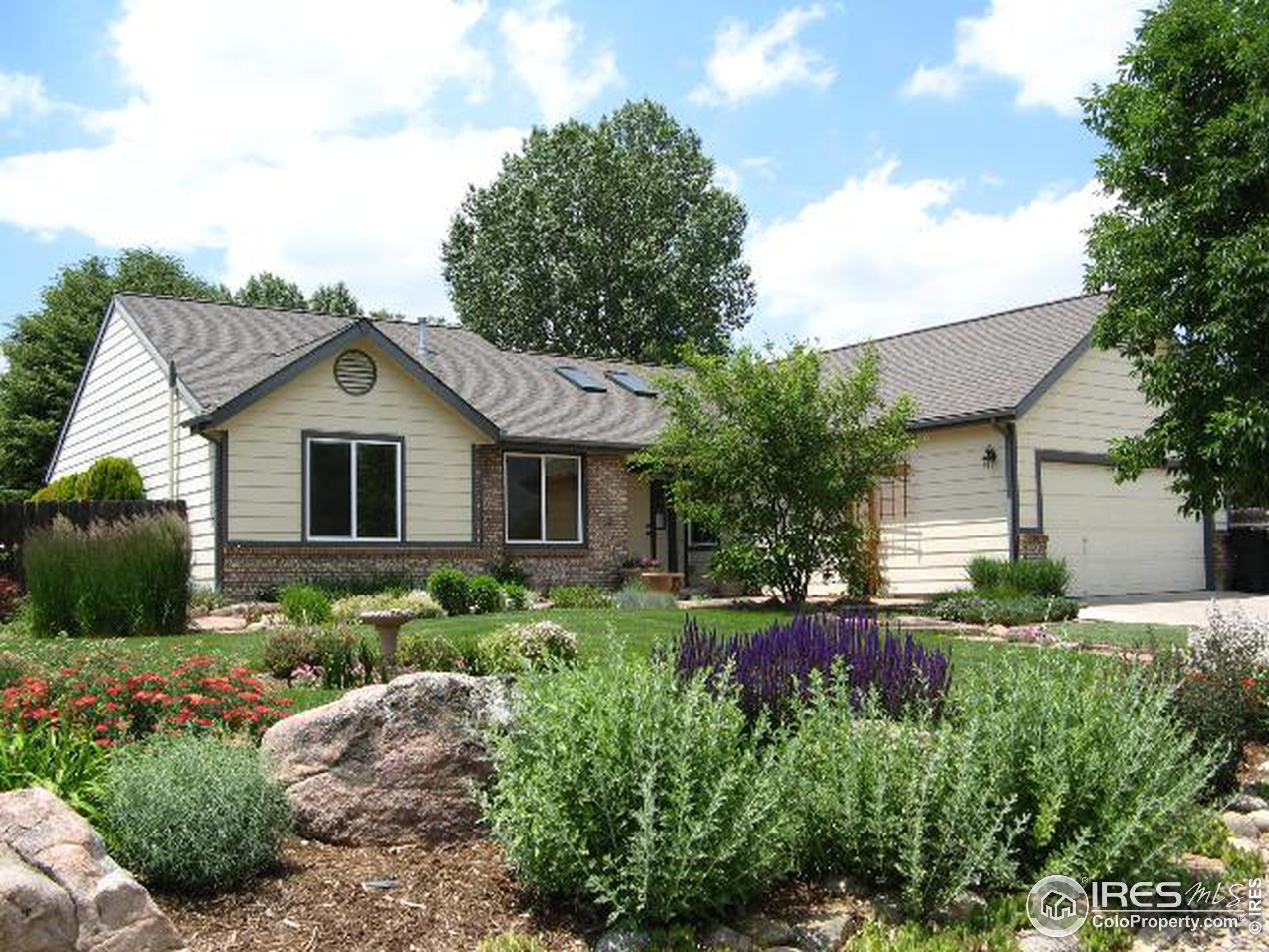 a view of house with a yard