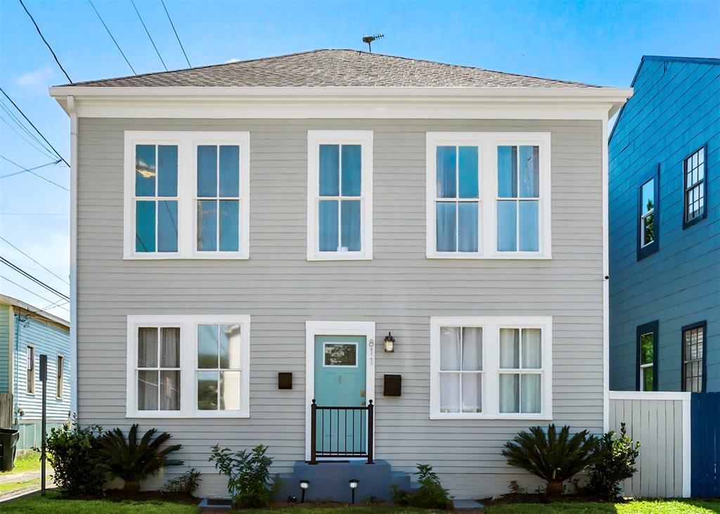 a front view of a house