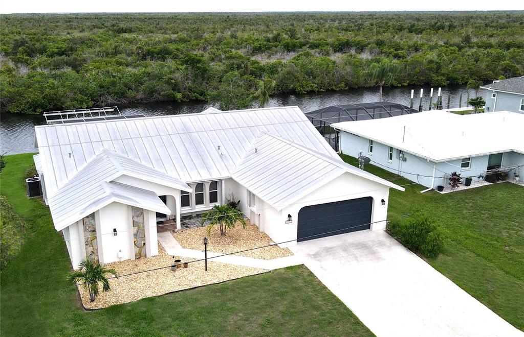 Aerial view of home