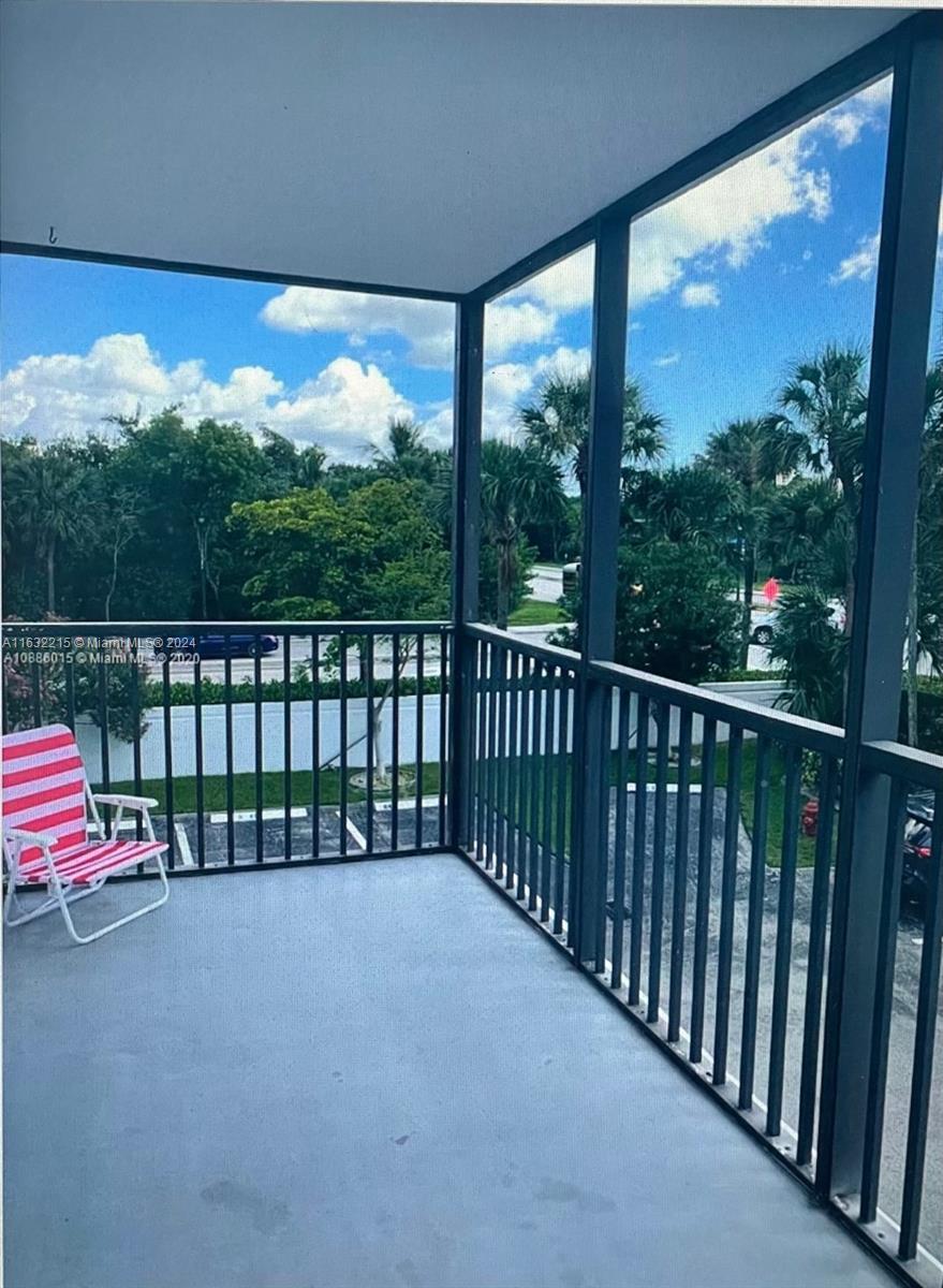 a view of a two chair in the balcony