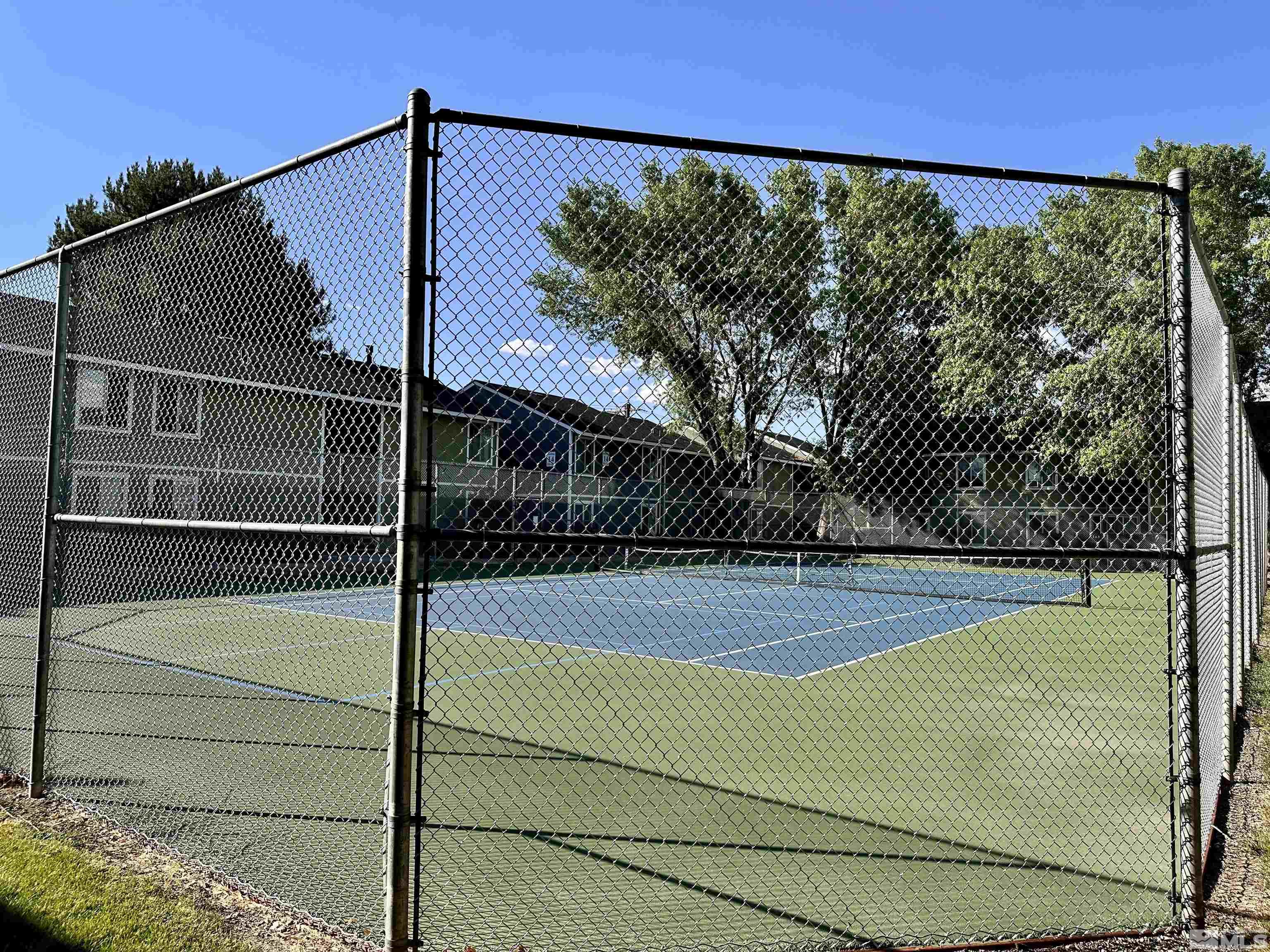 a view of a tennis court