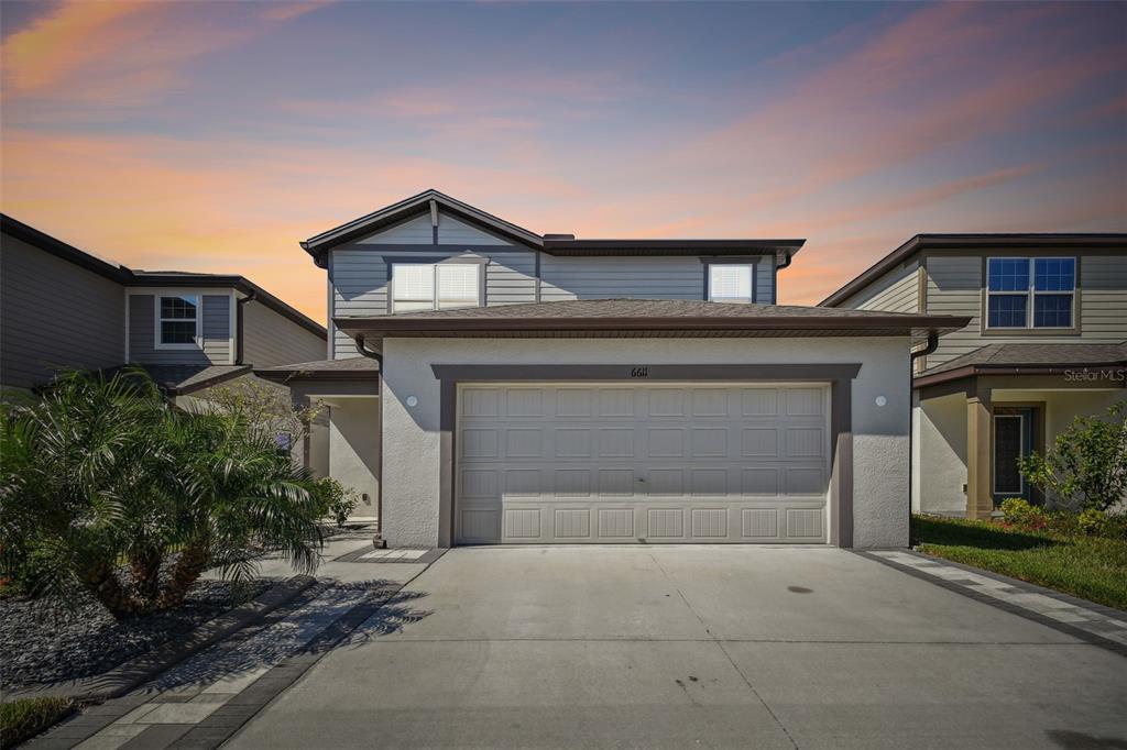 a house view with a outdoor space