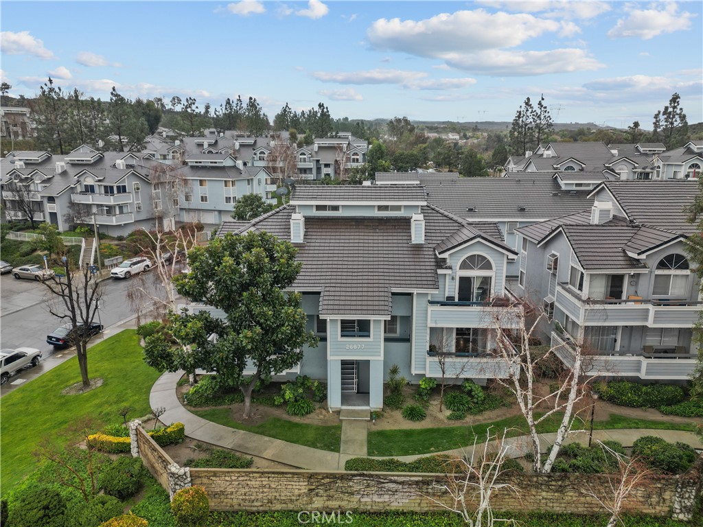 a aerial view of a house