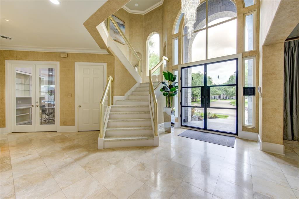 a view of an entryway with staircase