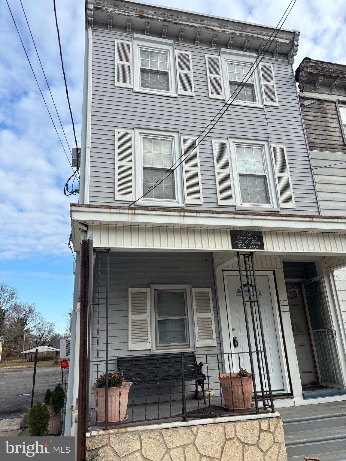 a front view of a house