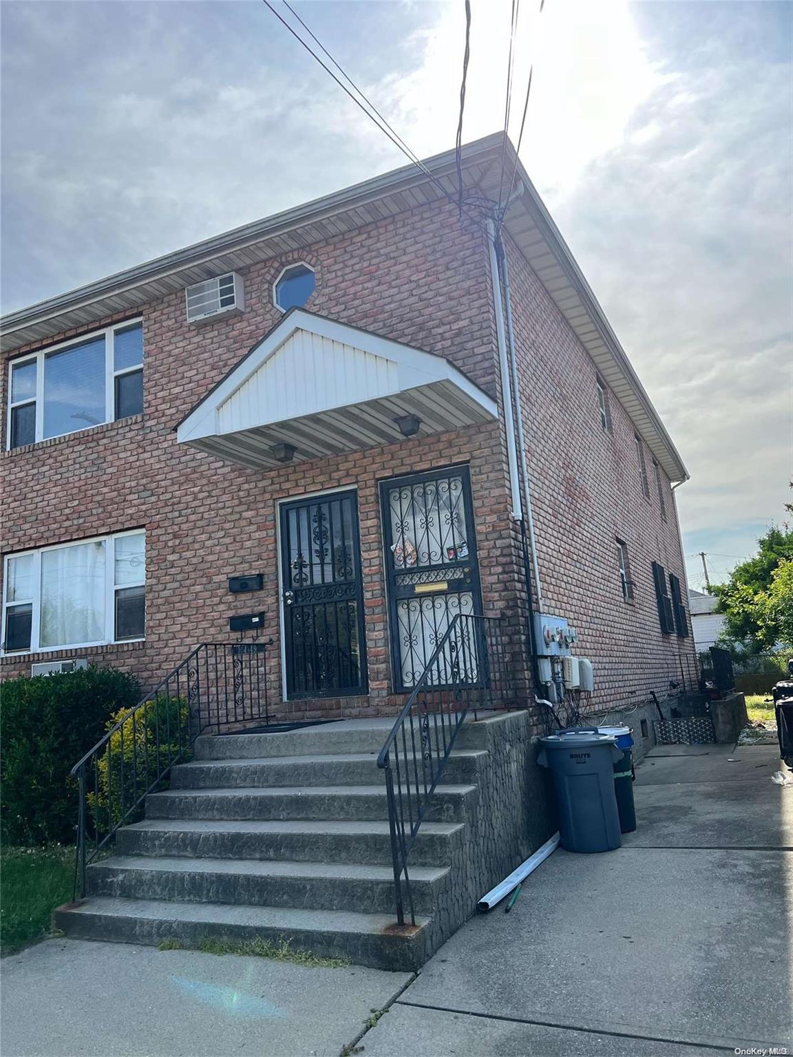 a front view of a house