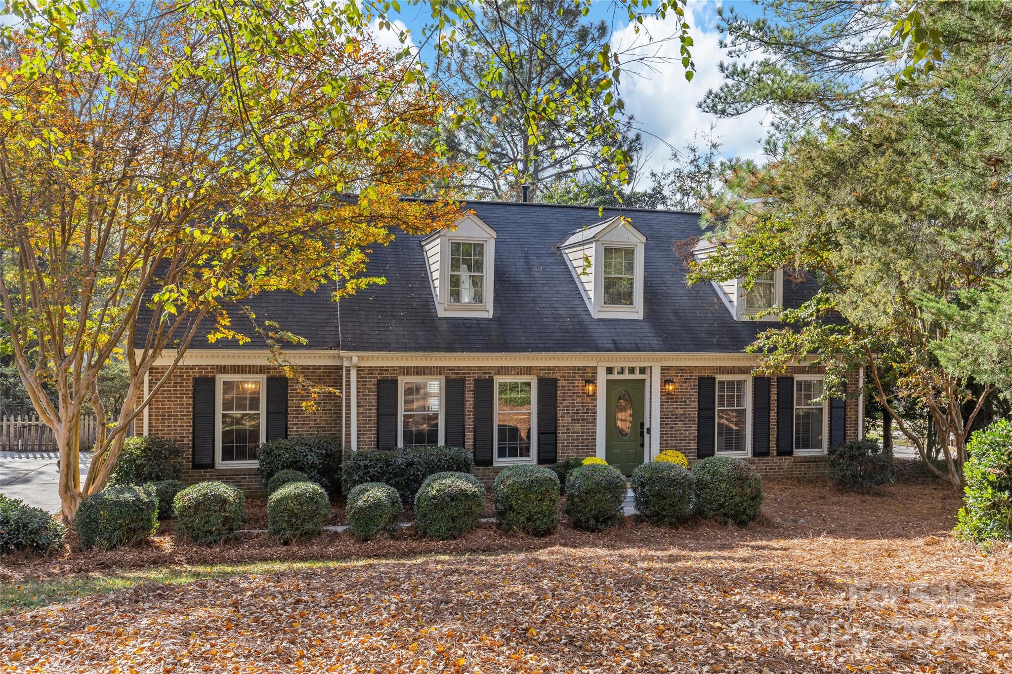 front view of house with a tree