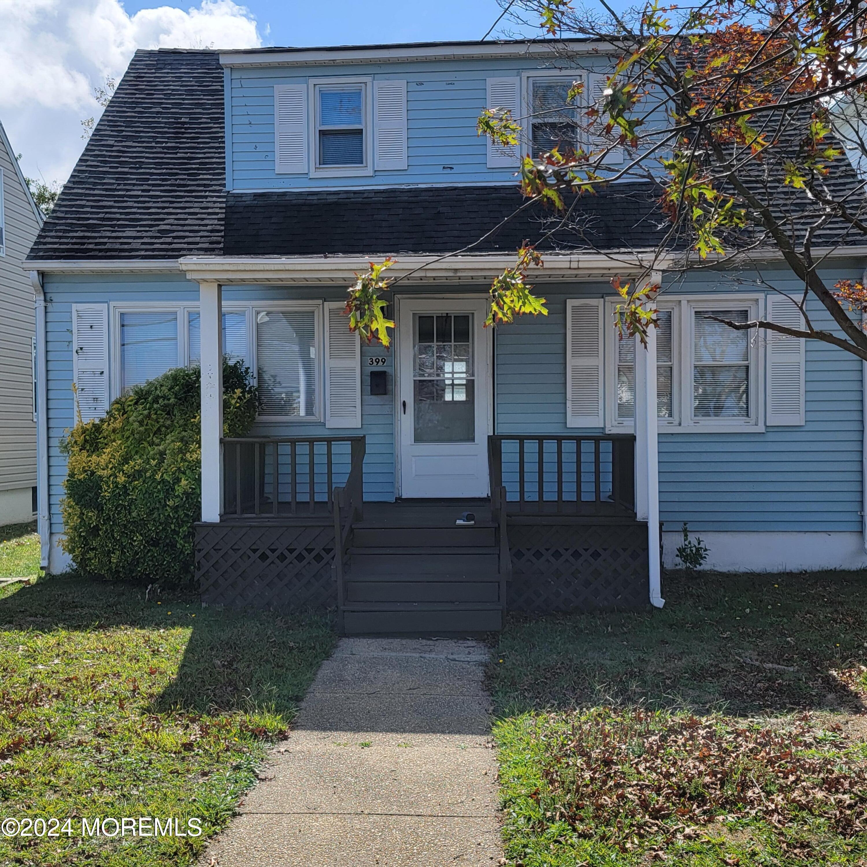 a front view of a house