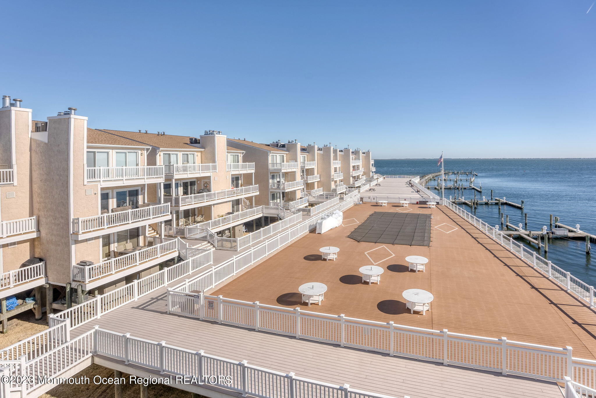 a view of a balcony with an outdoor space