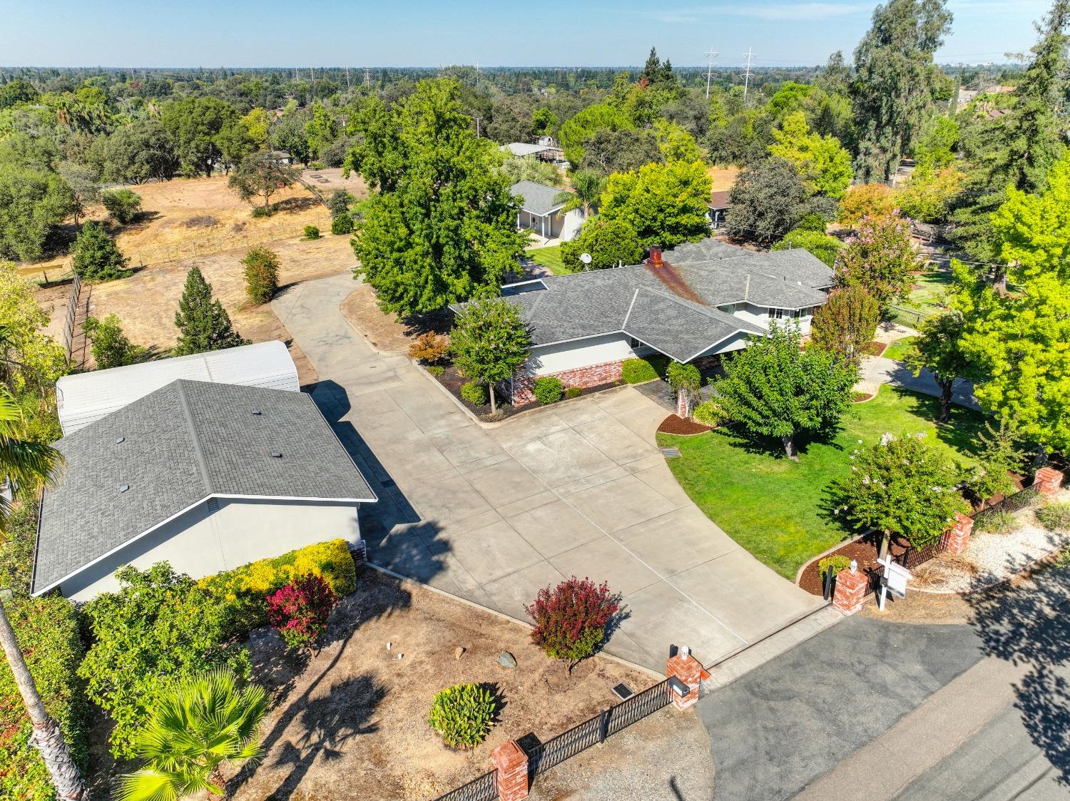 an aerial view of a