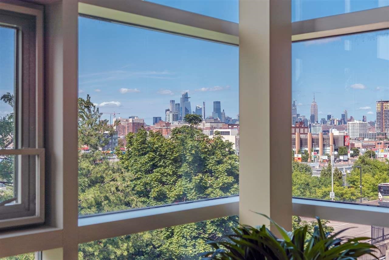 a view of a city from a window