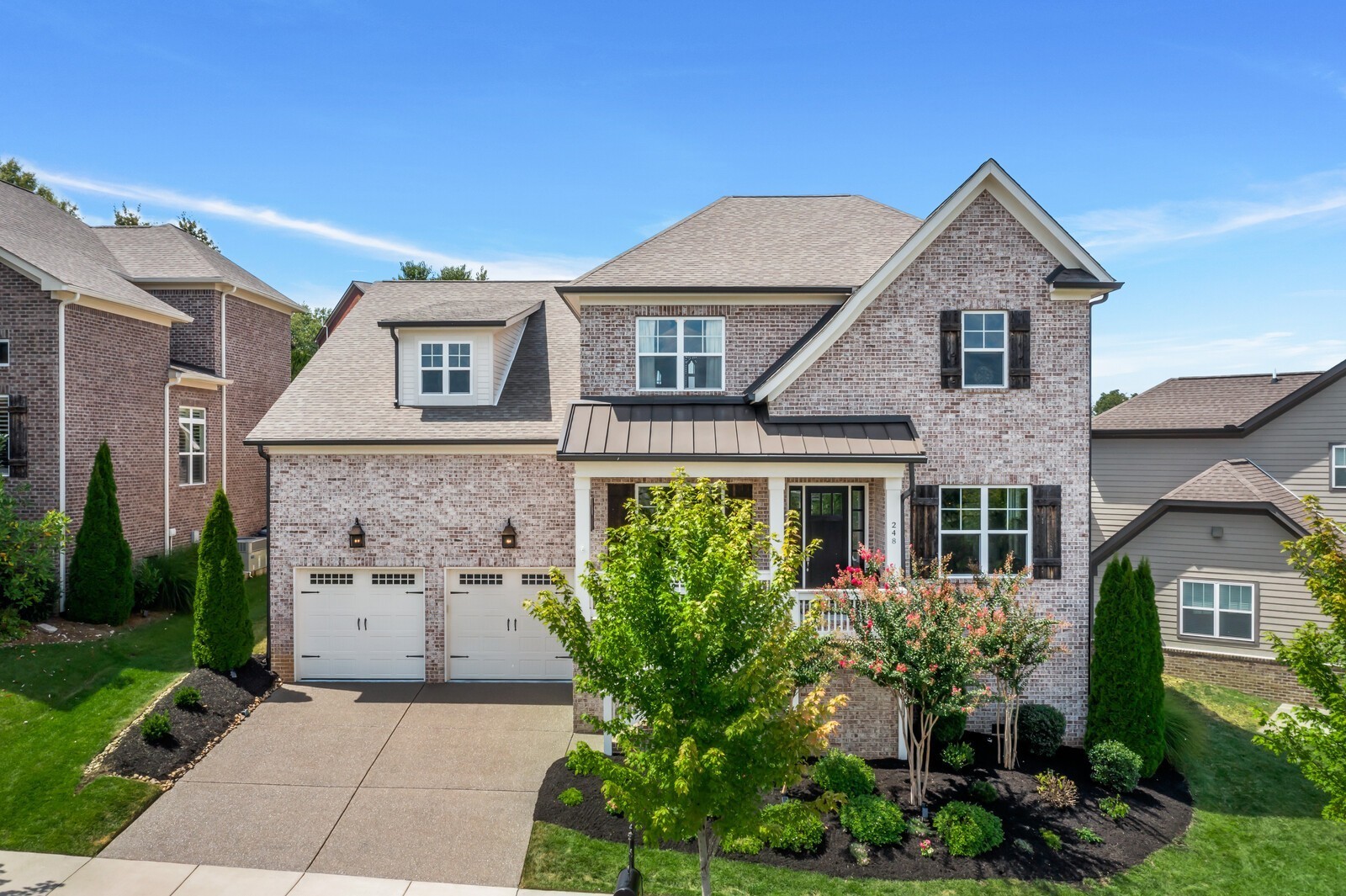 Don't let this picture fool you! The home has a DEEP 3 car garage.