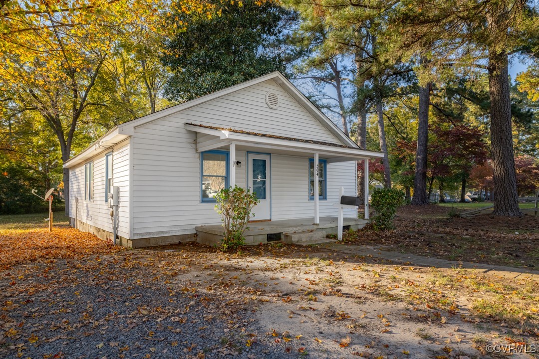 Bungalow-style home featuring covered porch