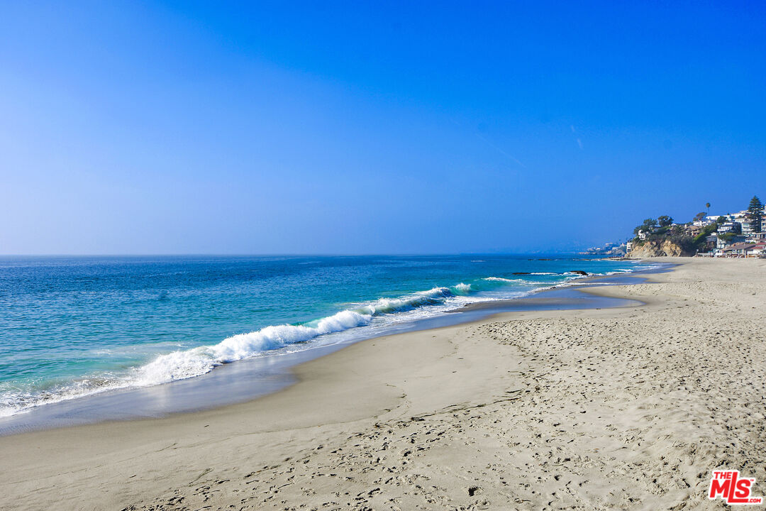 a view of an ocean beach