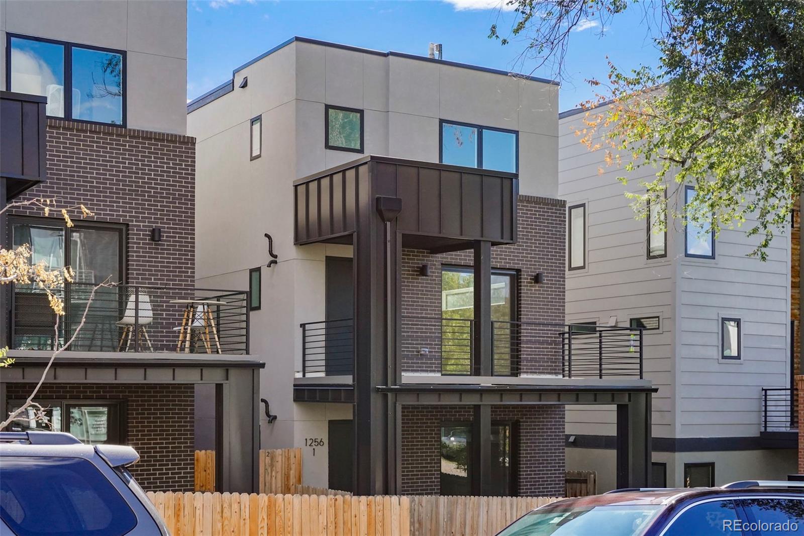 a front view of a house with balcony