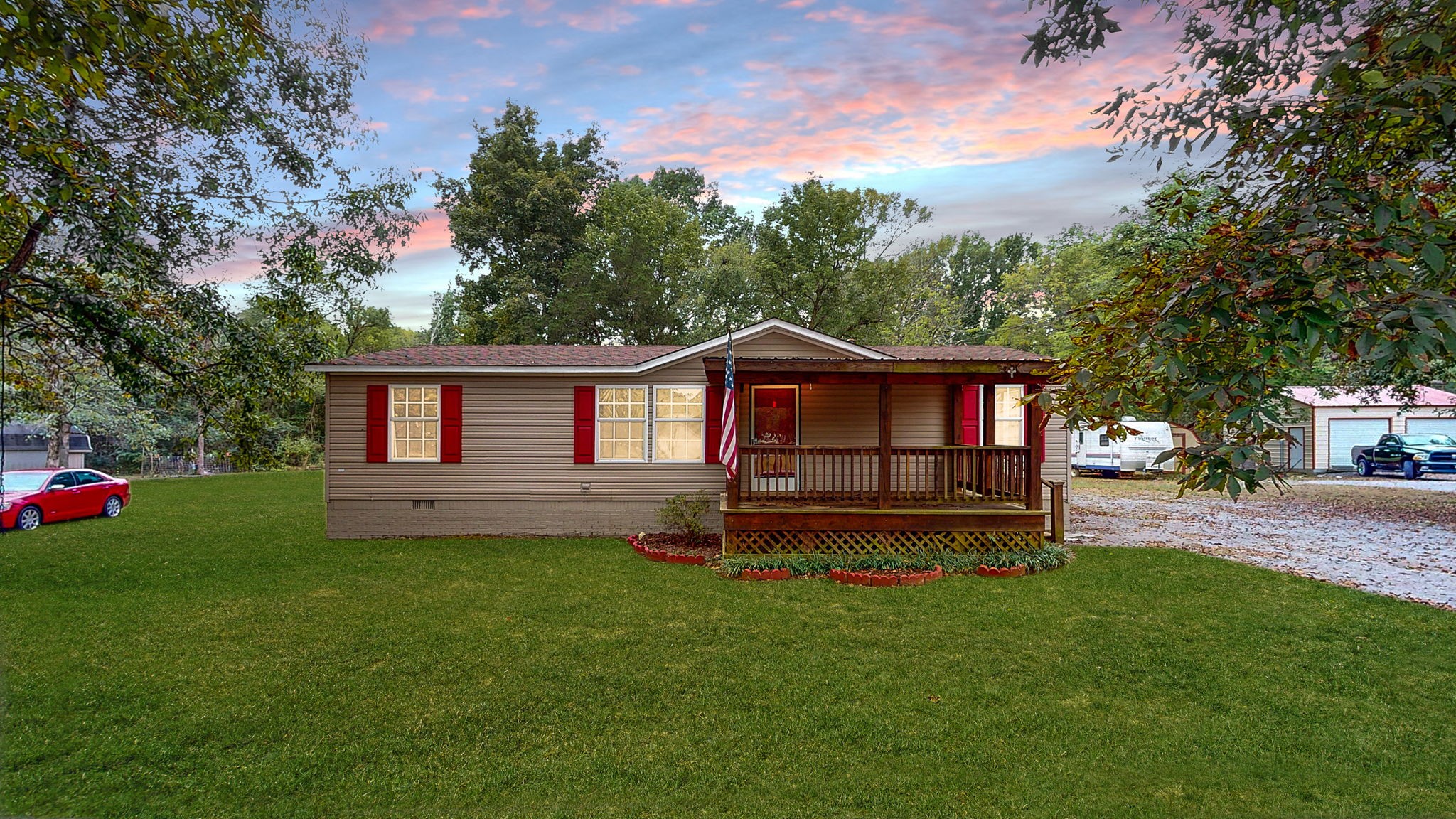 Enjoy relaxing on the covered front porch