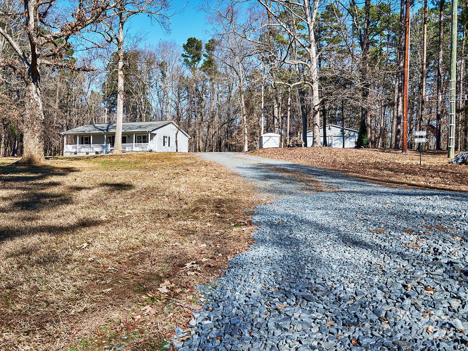 a view of road with trees