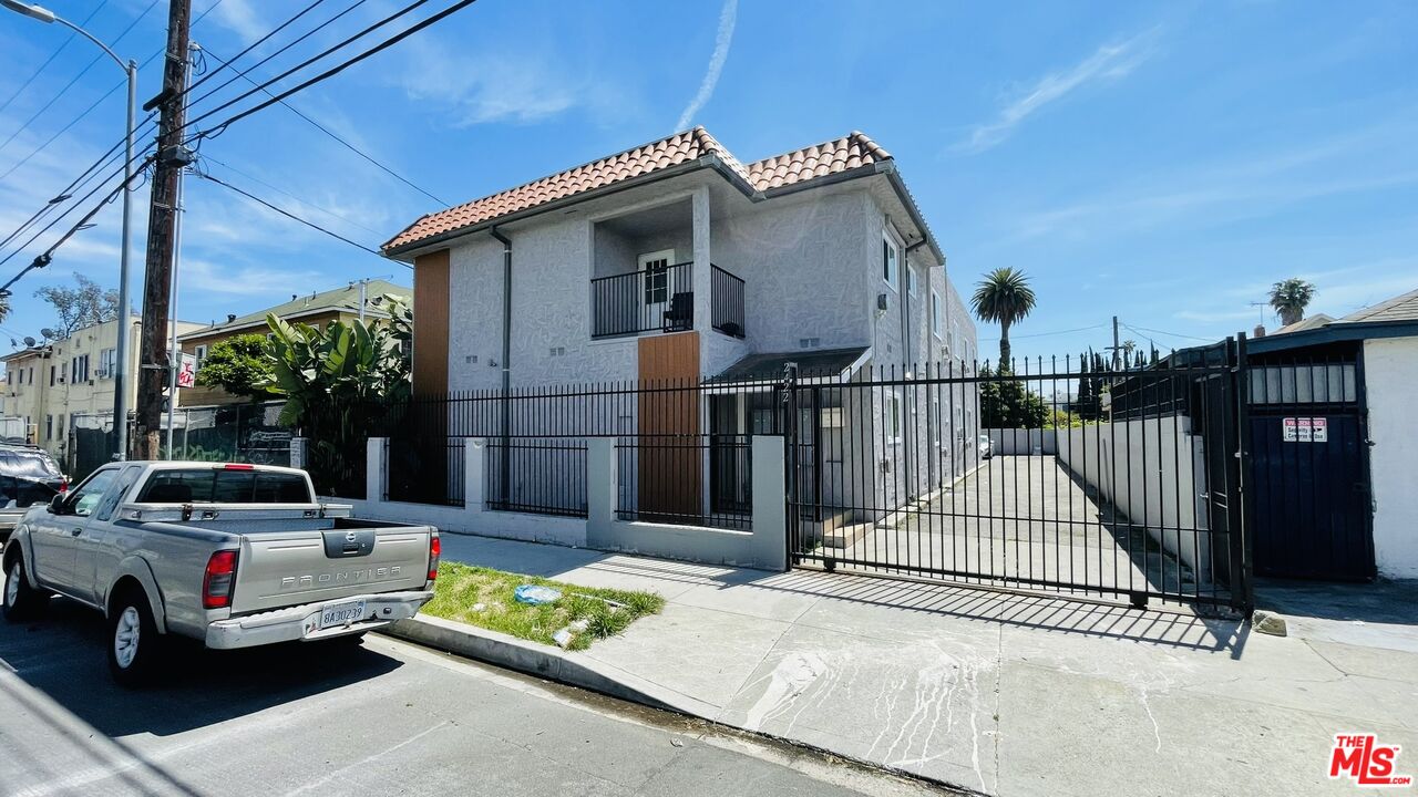 a view of a house with a patio