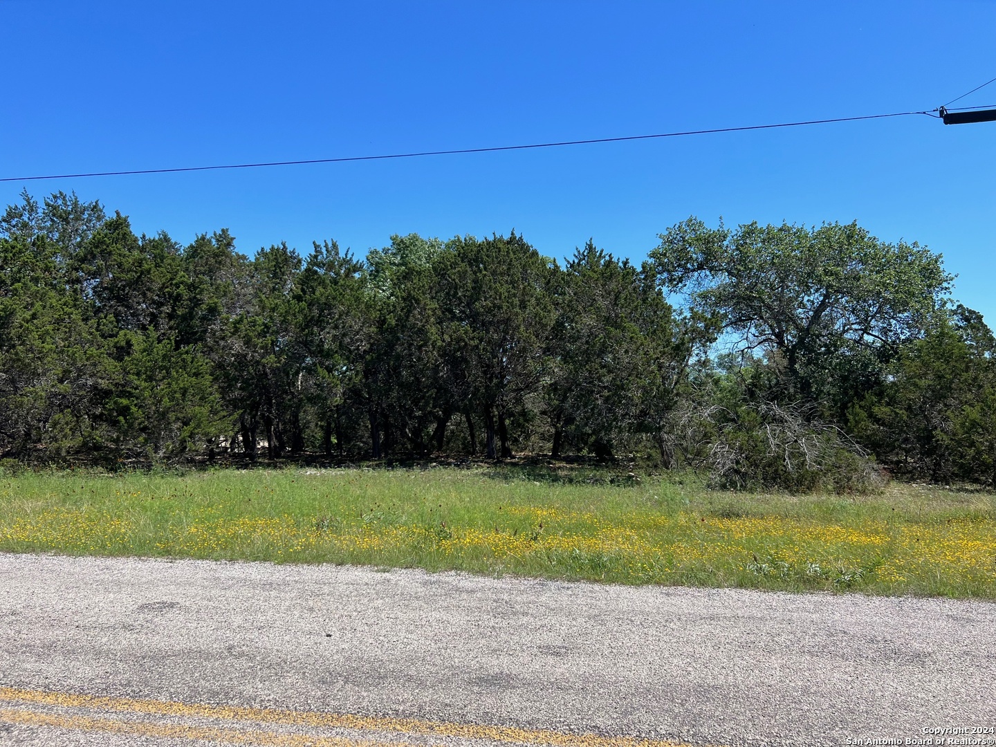 a view of a field with a view of it