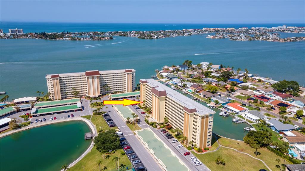 an aerial view of a city