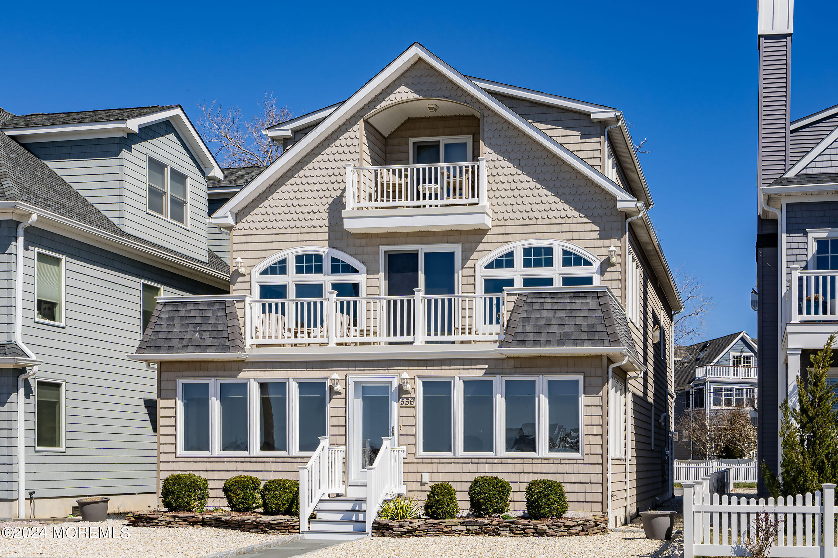 a front view of a house