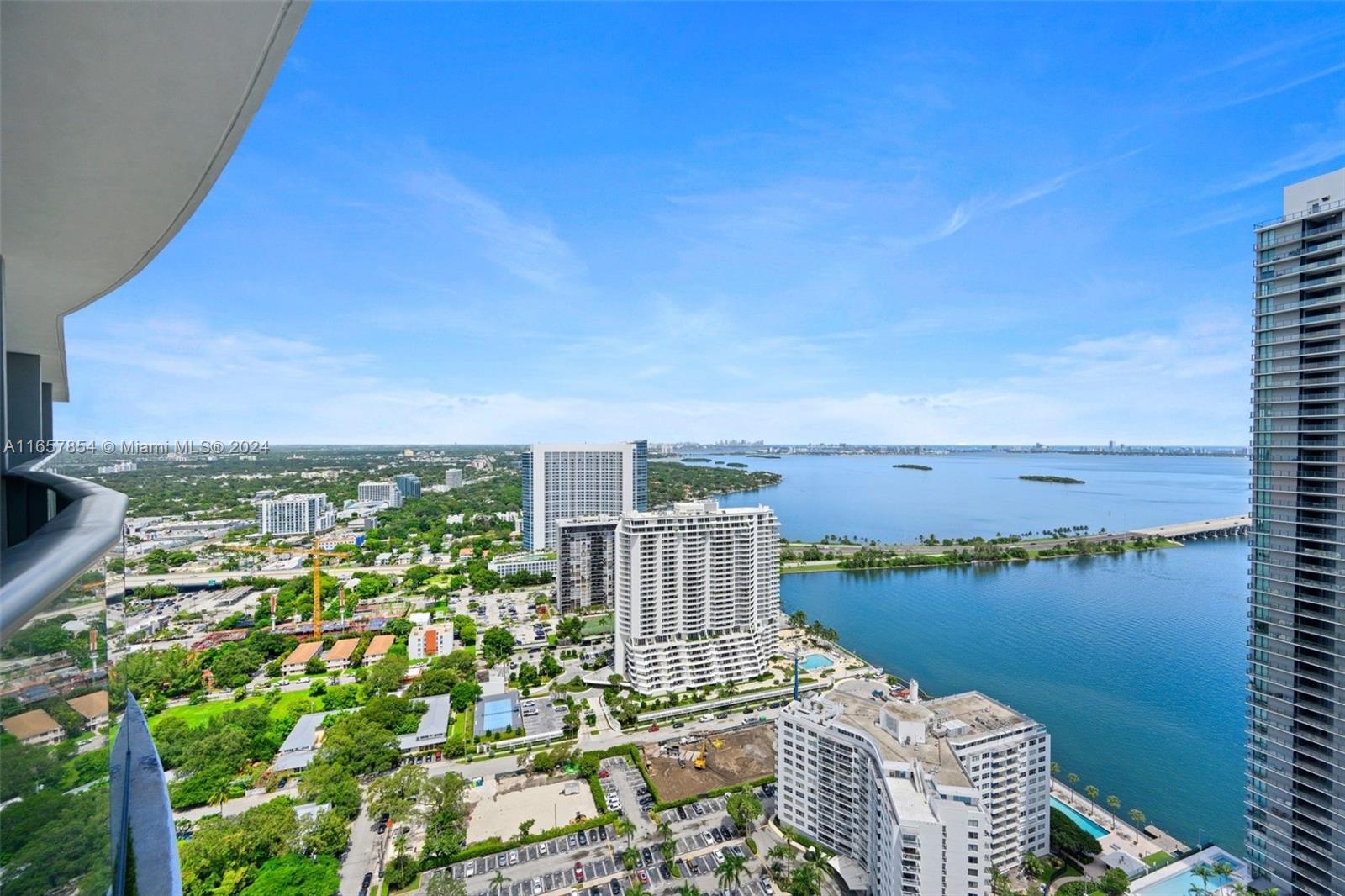 a view of a city with ocean view