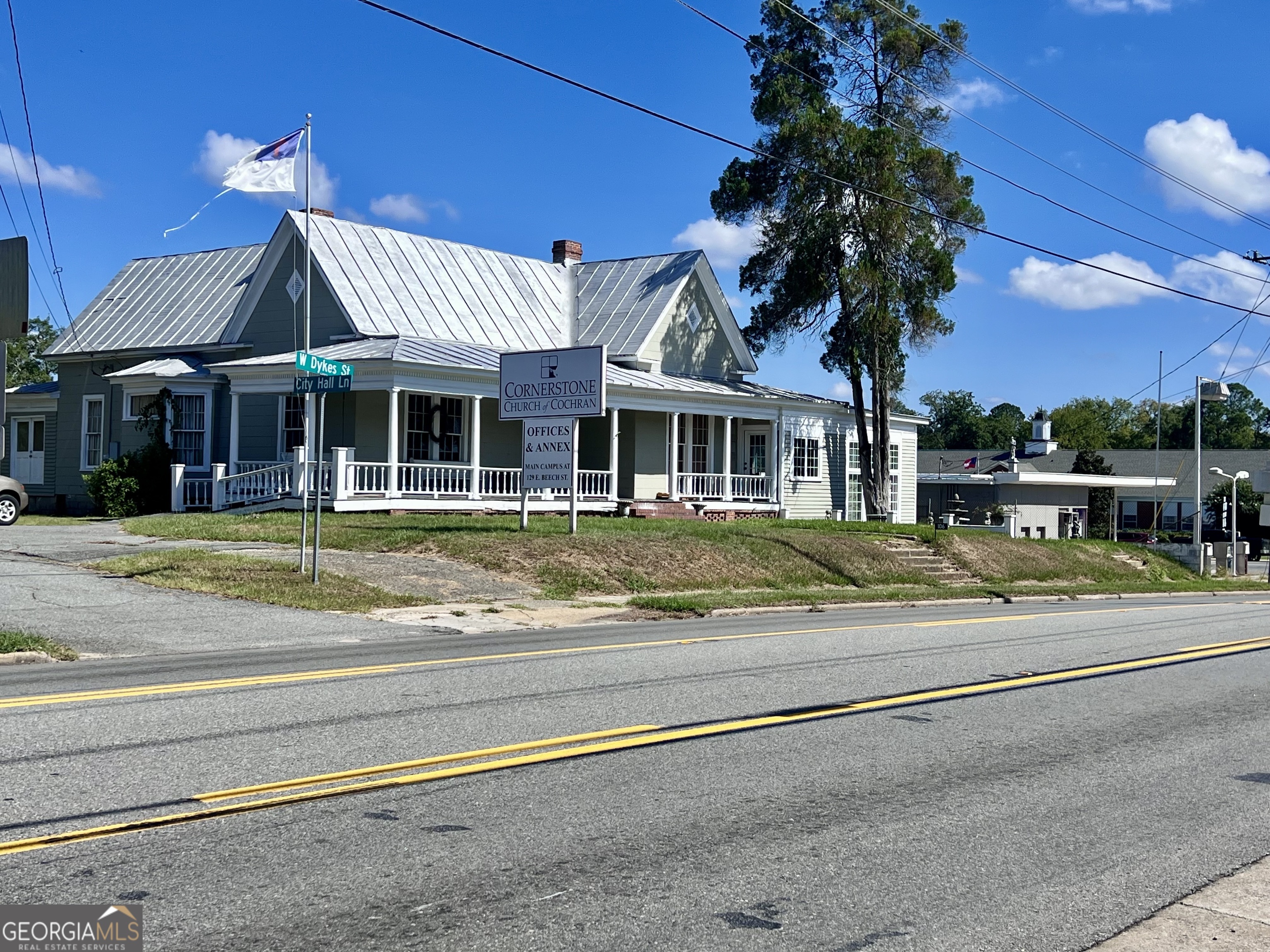 front view of a house with a small yard