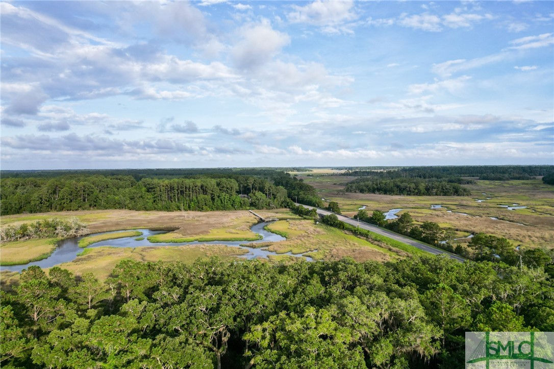 Aerial view from above Lot 1.