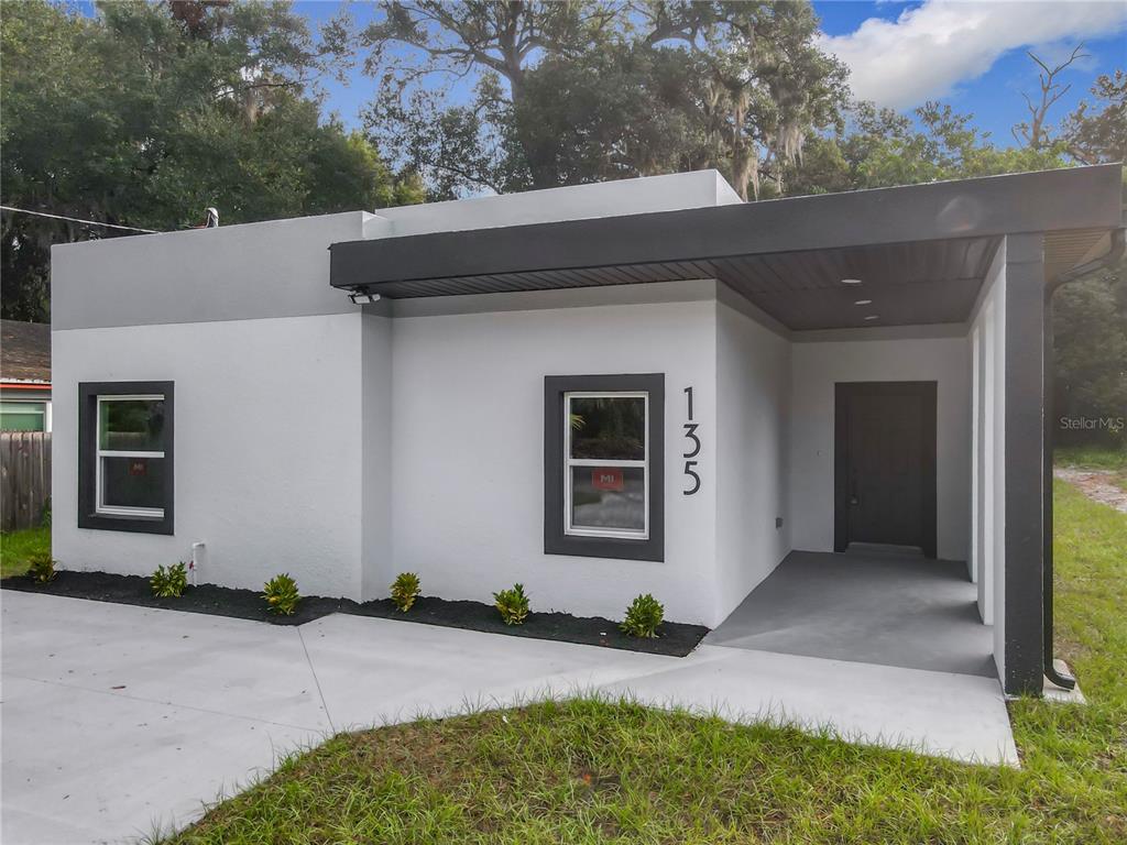 a house with a outdoor space