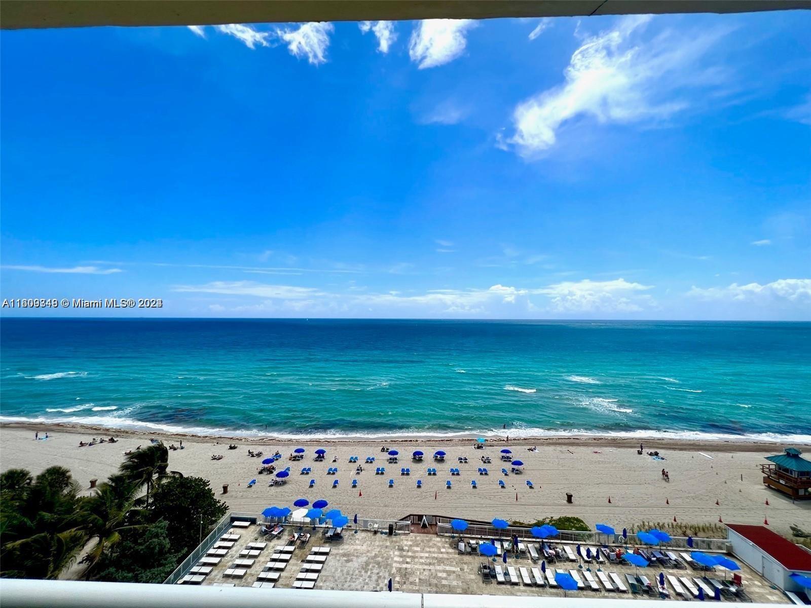 a view of an ocean and beach