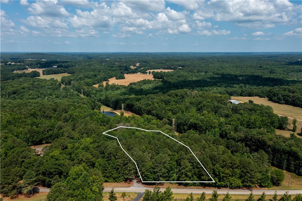 an aerial view of multiple house