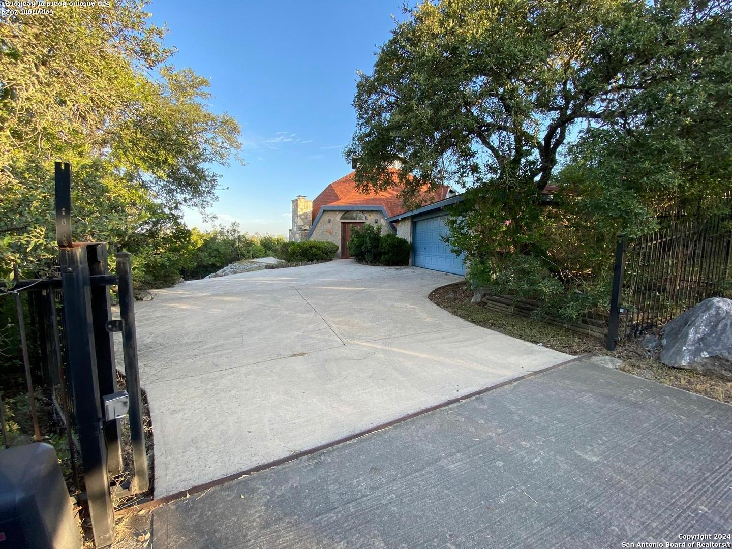 a road view of a house