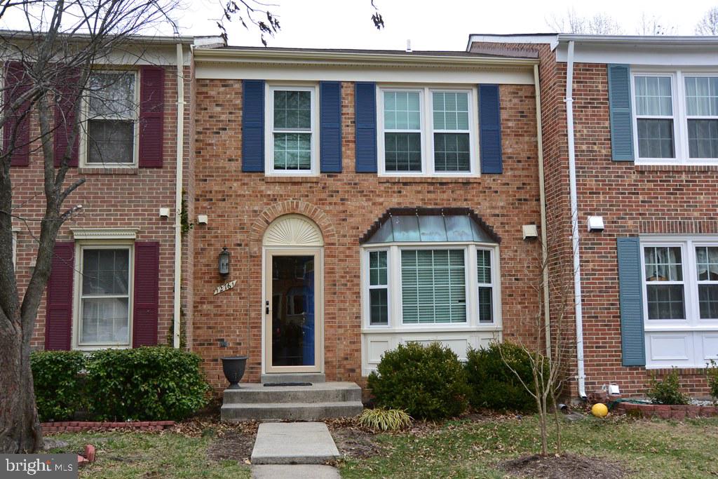 front view of a brick house