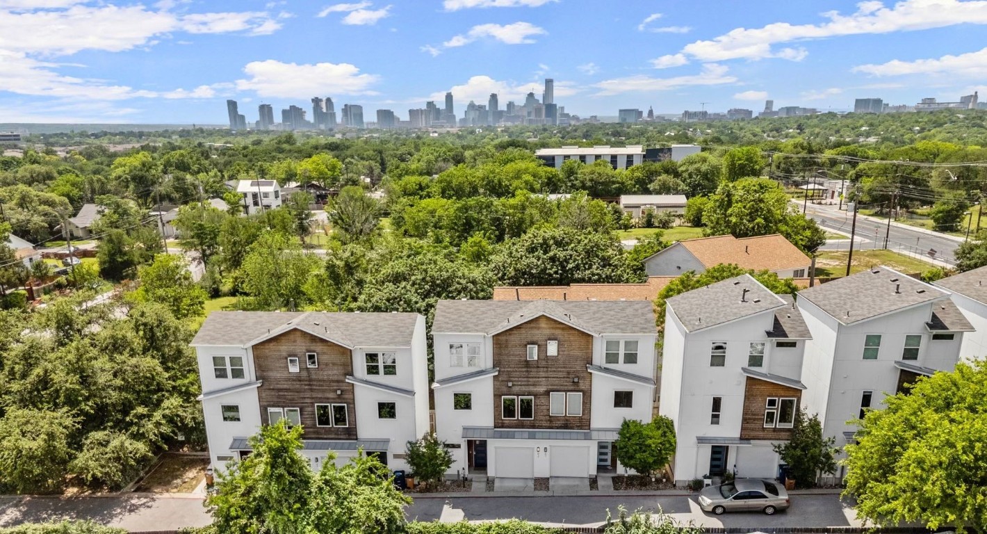 Bird's eye view of the property.