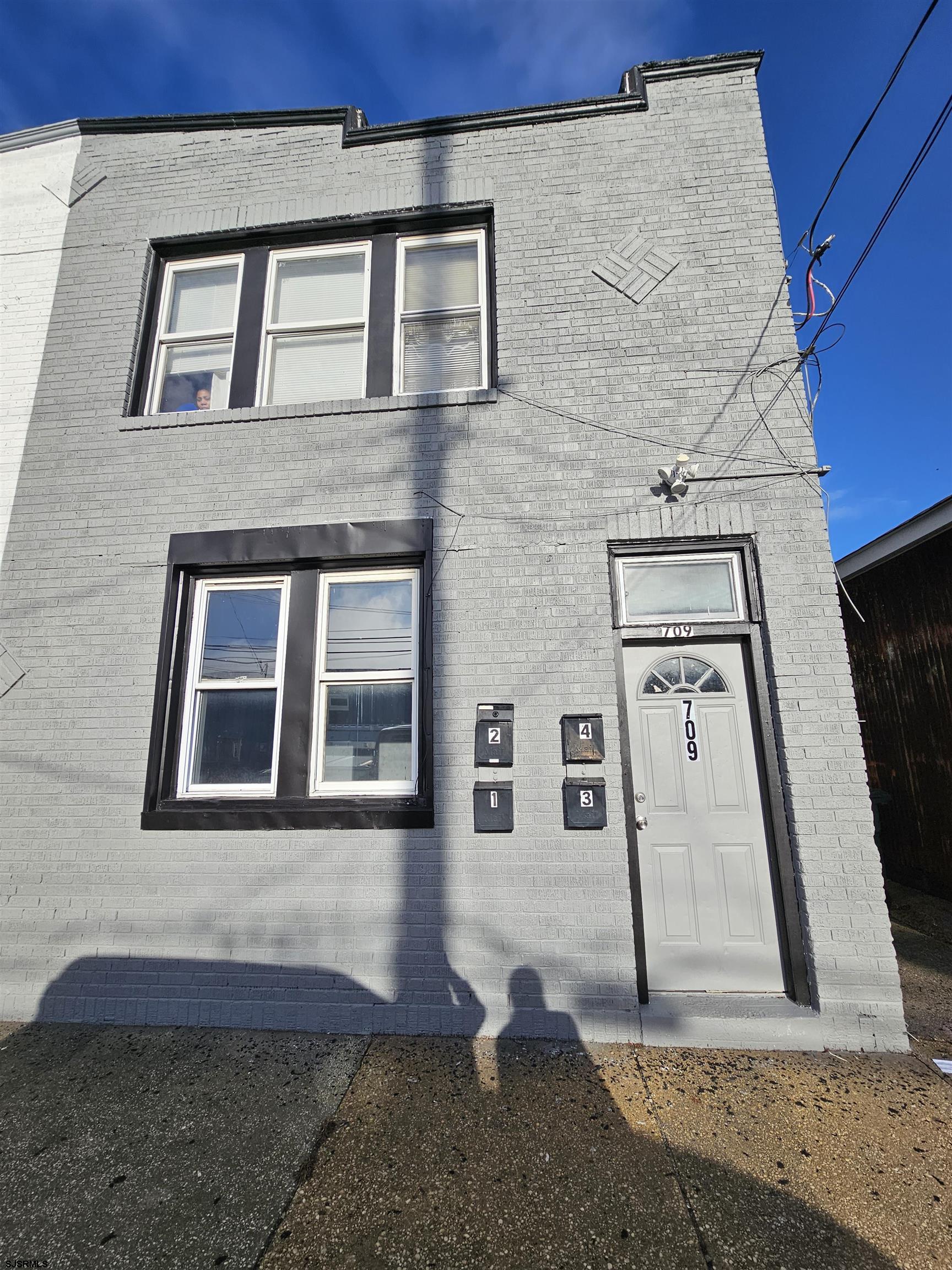 a front view of a house