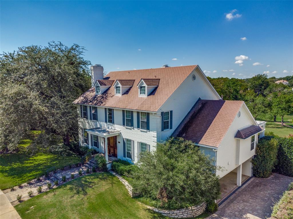 a aerial view of a house