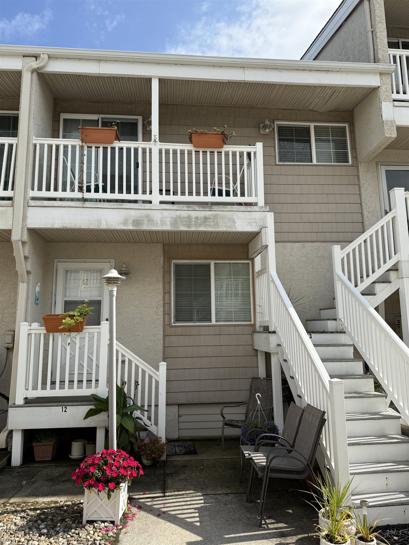 a view of a house with a porch