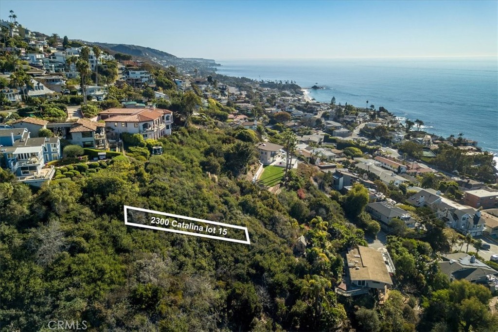 an aerial view of house with yard