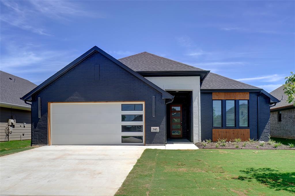 a house view with a garden space