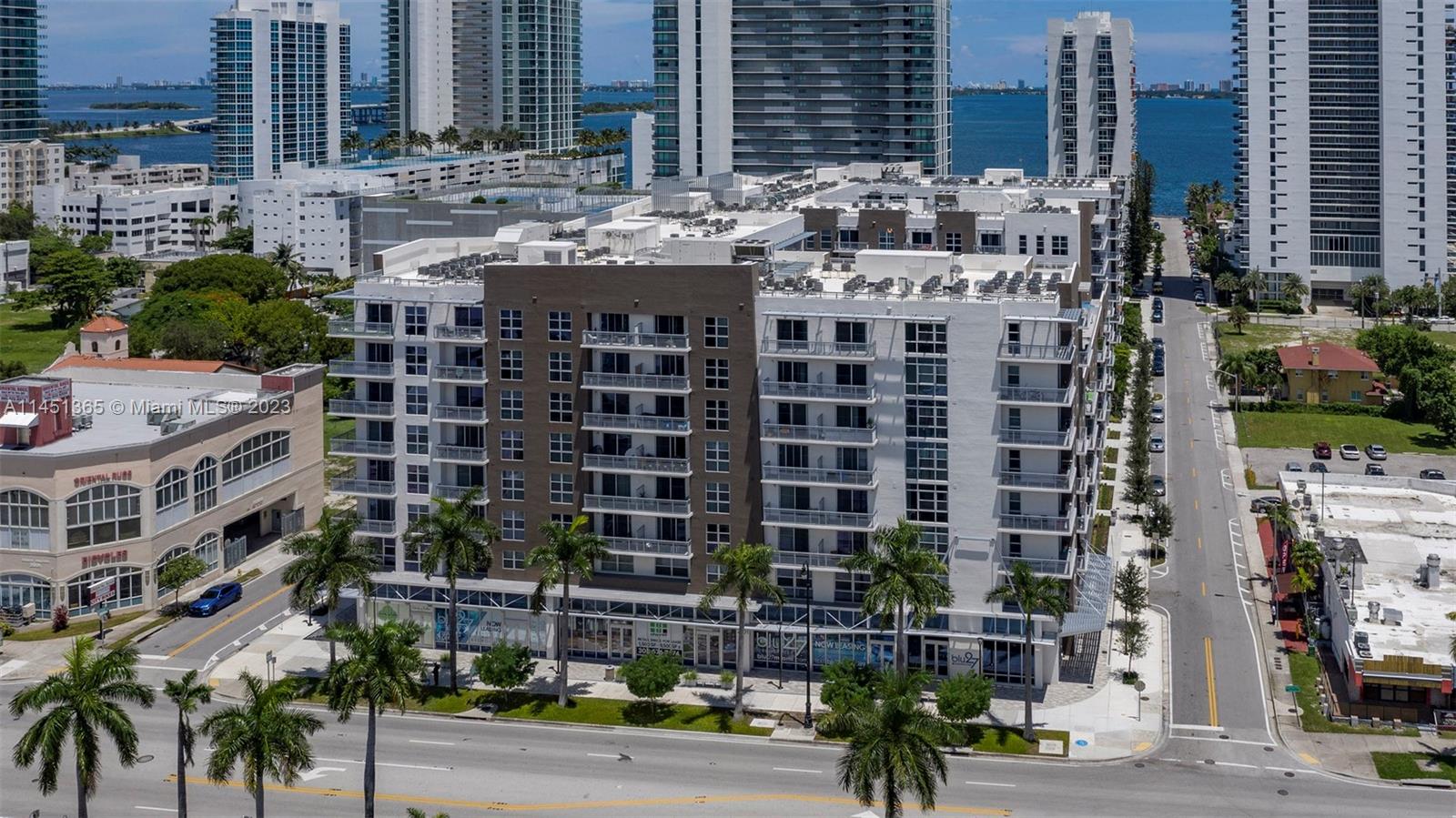 a view of a city with tall buildings